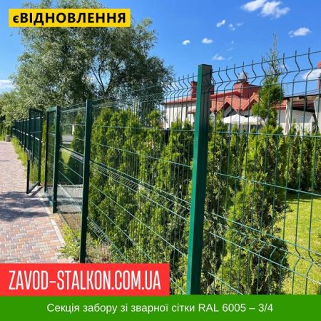 Сітка Забор 3Д Зелена
