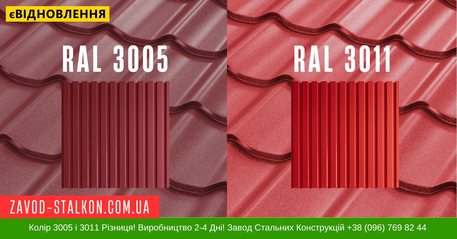 zavod-stalkon.com.ua 3005 і 3011 колір різниця