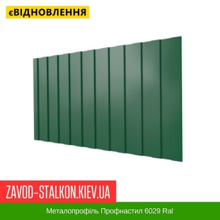 Металопрофіль Профнастил 6029 Ral