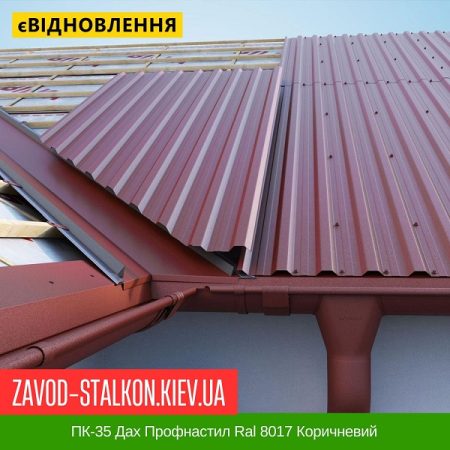 ПК-35 Дах Профнастил Ral 8017 Коричневий