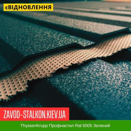 ThyssenKrupp Профнастил Ral 6005 Зелений